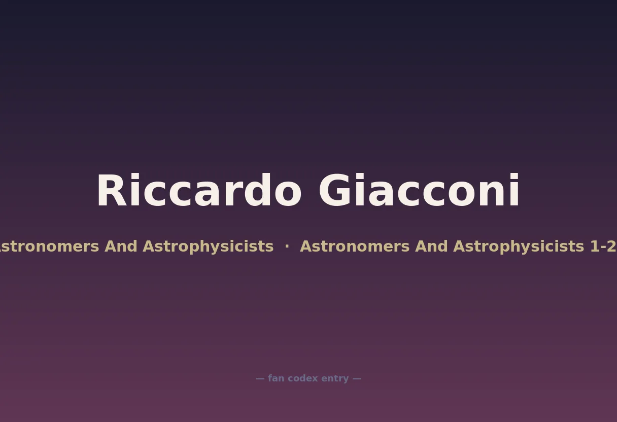 Riccardo Giacconi